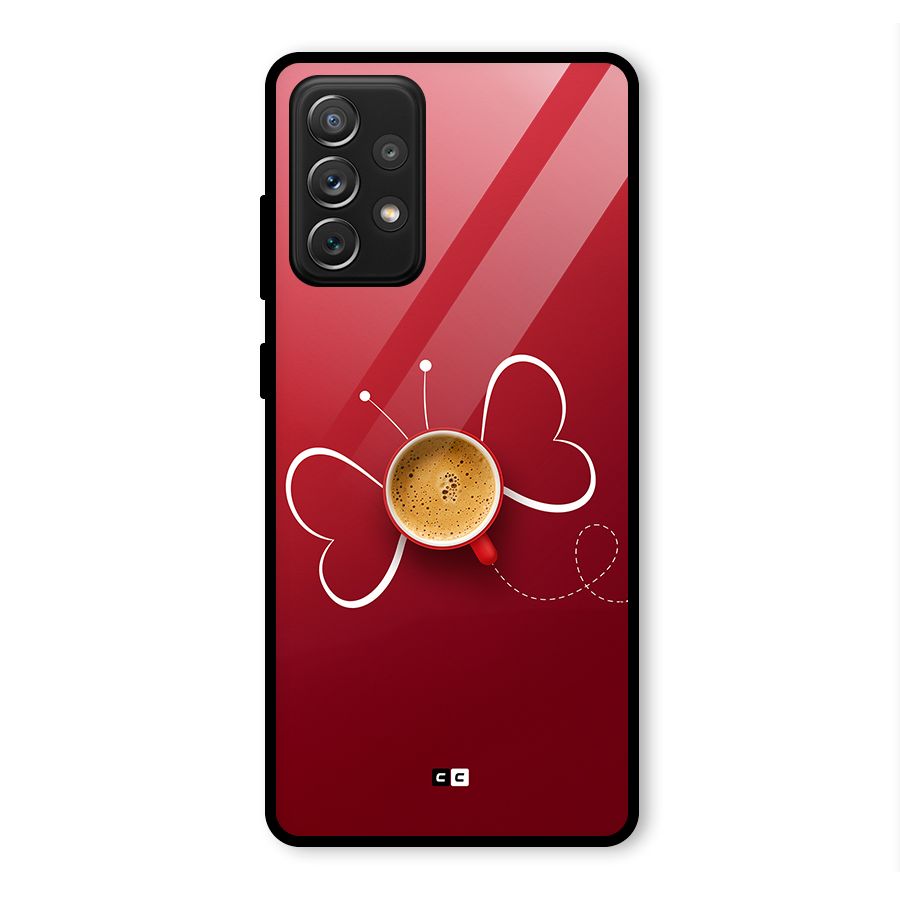 Flying Tea Glass Back Case for Galaxy A72