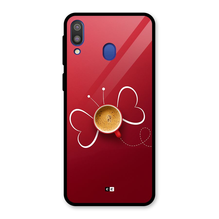 Flying Tea Glass Back Case for Galaxy M20