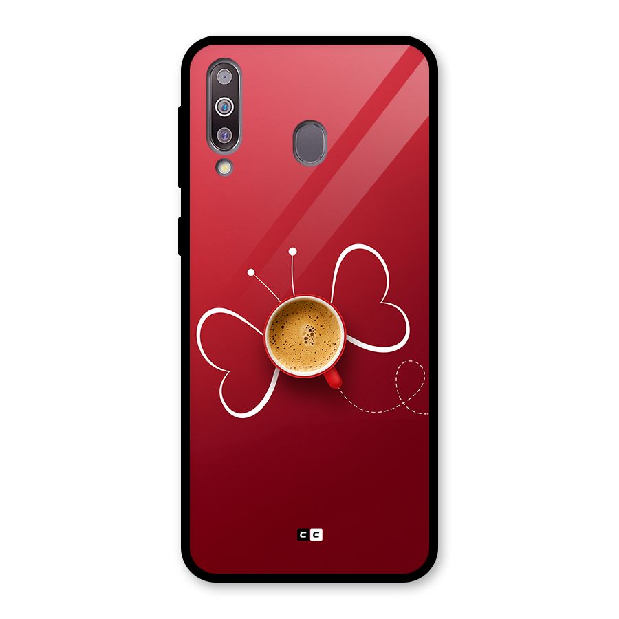 Flying Tea Glass Back Case for Galaxy M30