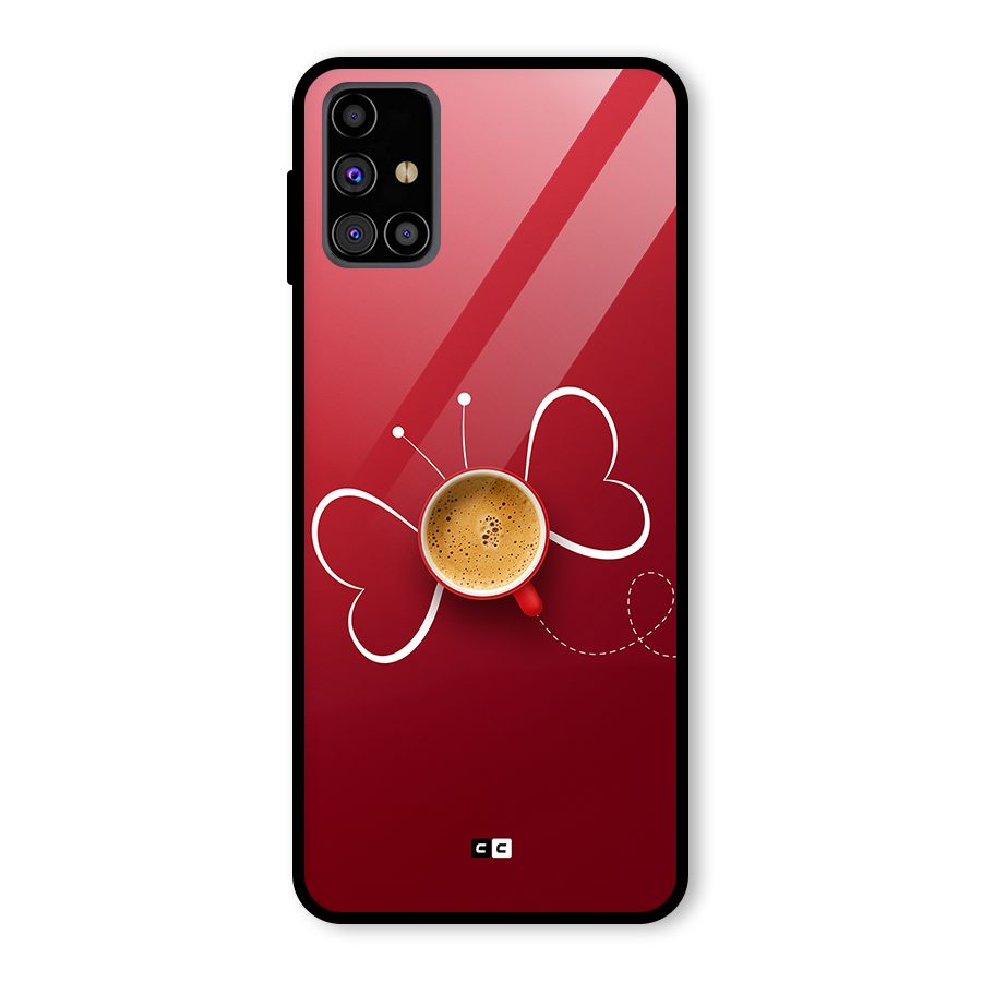 Flying Tea Glass Back Case for Galaxy M31s
