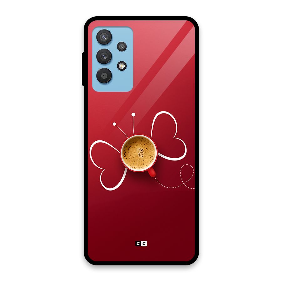 Flying Tea Glass Back Case for Galaxy M32 5G