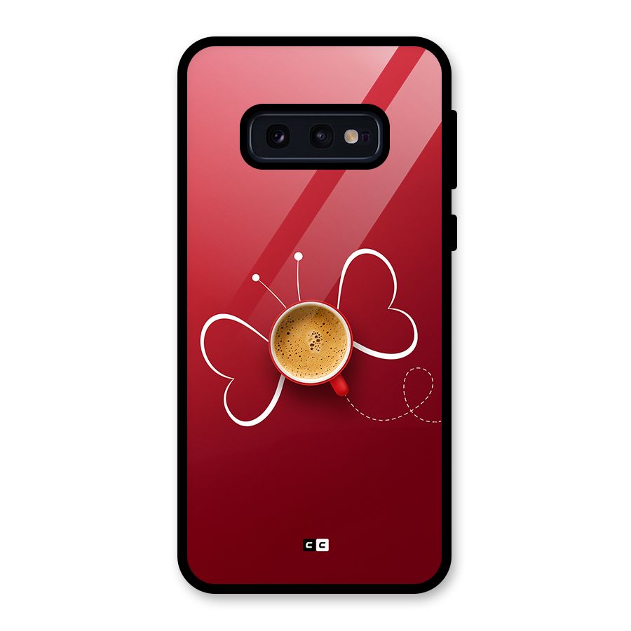 Flying Tea Glass Back Case for Galaxy S10e