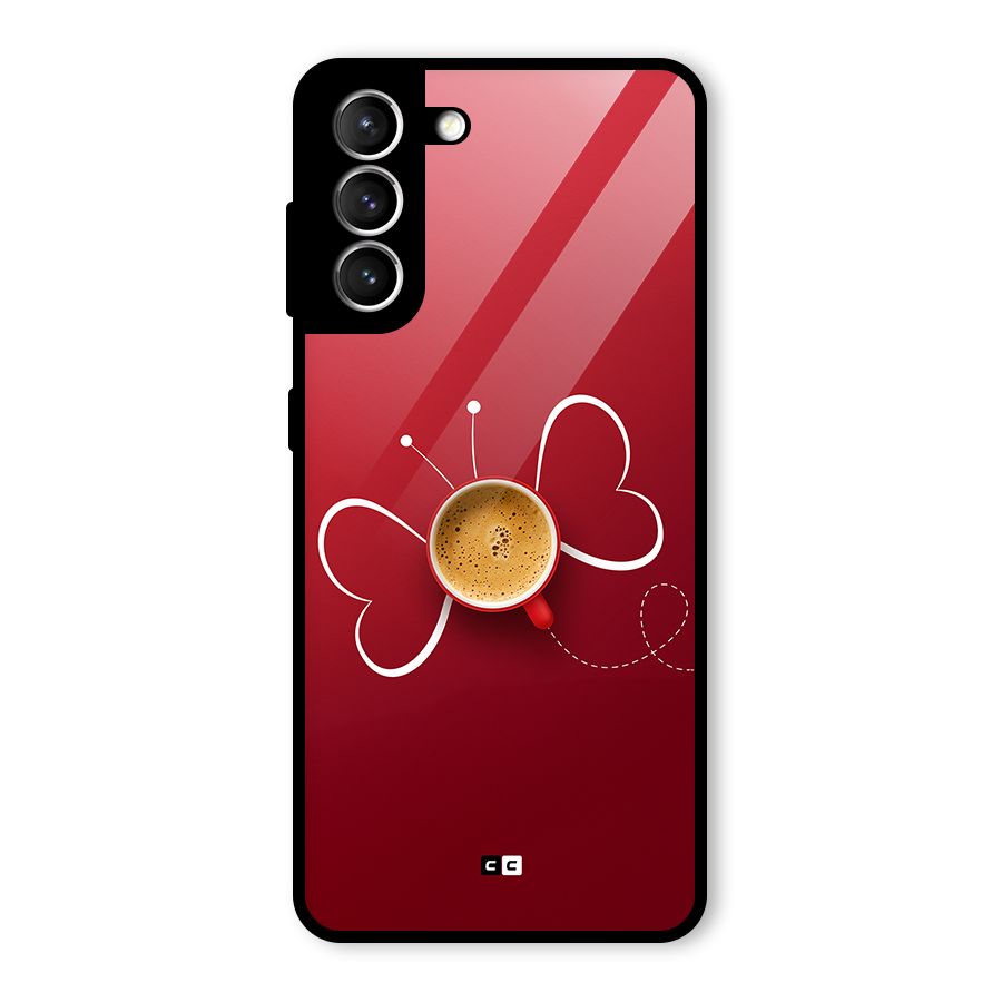 Flying Tea Glass Back Case for Galaxy S21 5G