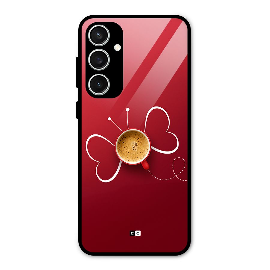 Flying Tea Glass Back Case for Galaxy S23 FE