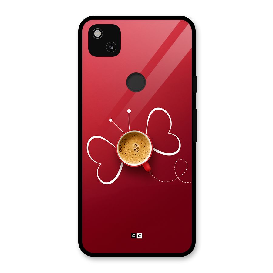 Flying Tea Glass Back Case for Google Pixel 4a