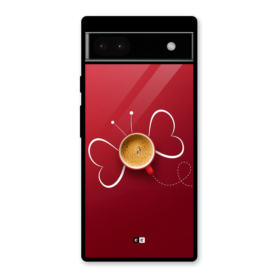 Flying Tea Glass Back Case for Google Pixel 6a