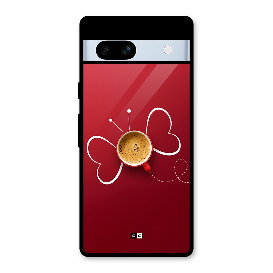 Flying Tea Glass Back Case for Google Pixel 7a