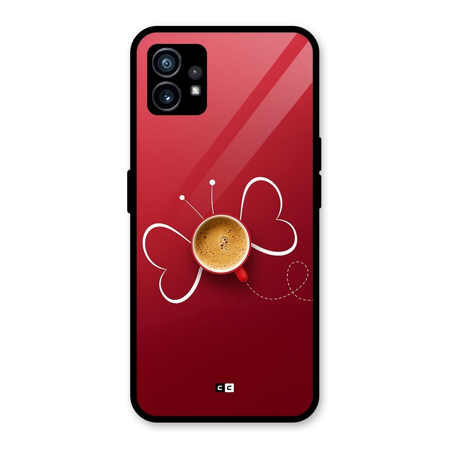 Flying Tea Glass Back Case for Nothing Phone 1