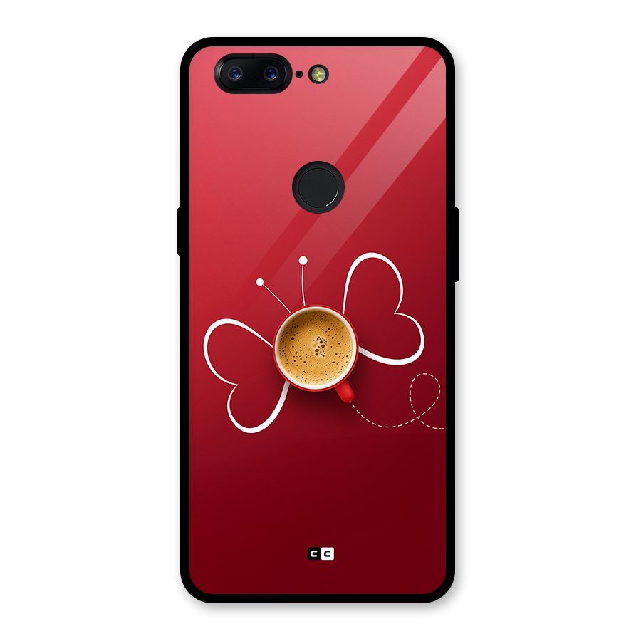 Flying Tea Glass Back Case for OnePlus 5T