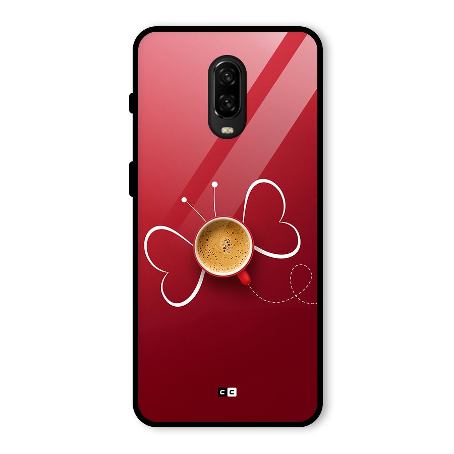 Flying Tea Glass Back Case for OnePlus 6T