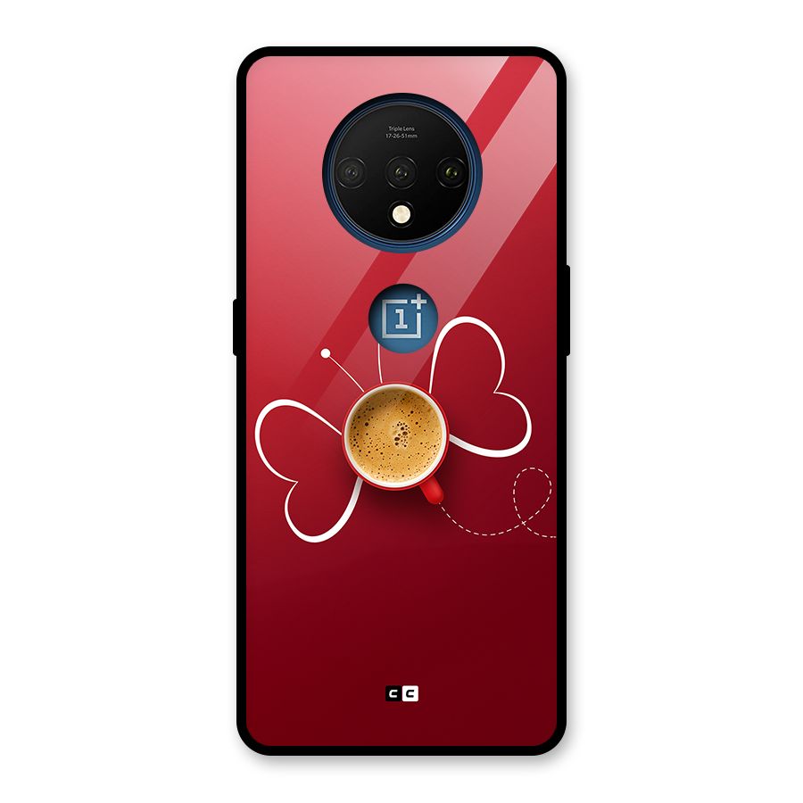 Flying Tea Glass Back Case for OnePlus 7T