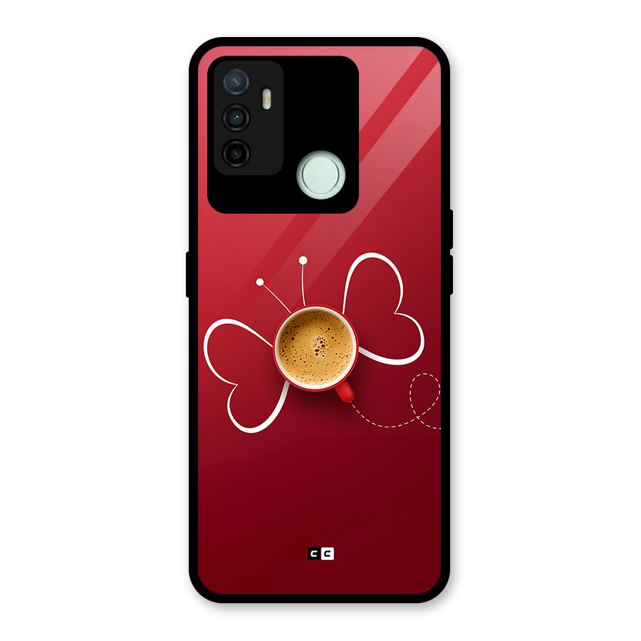 Flying Tea Glass Back Case for Oppo A53