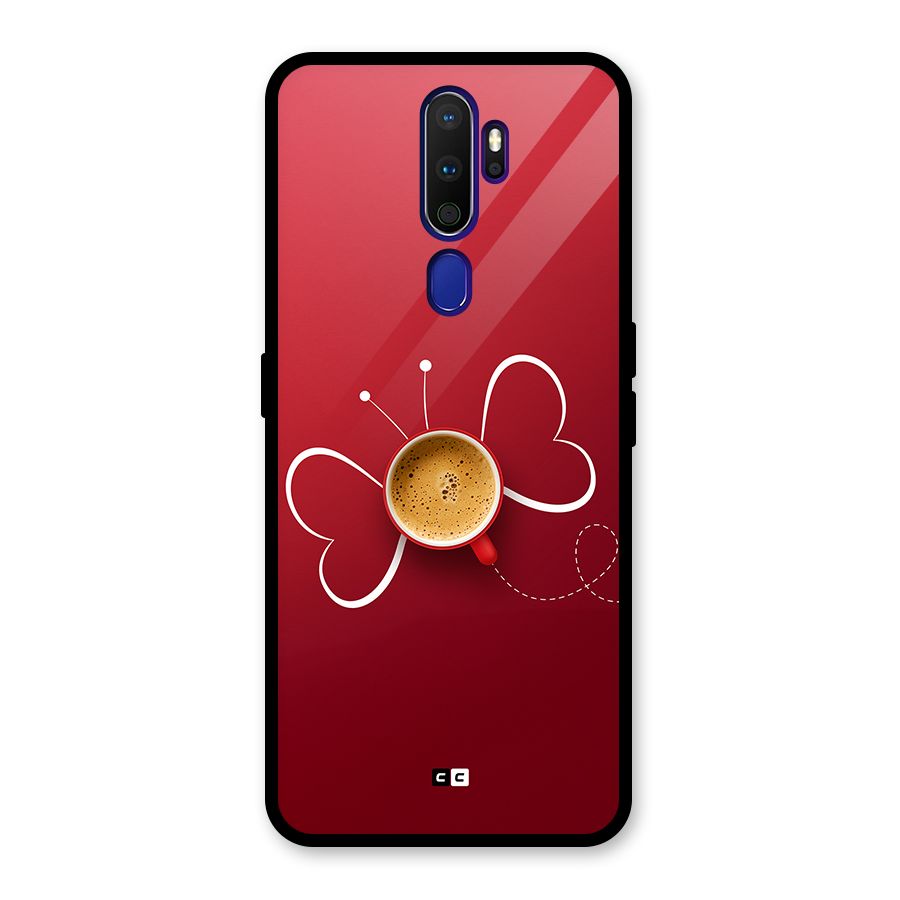 Flying Tea Glass Back Case for Oppo A9 (2020)