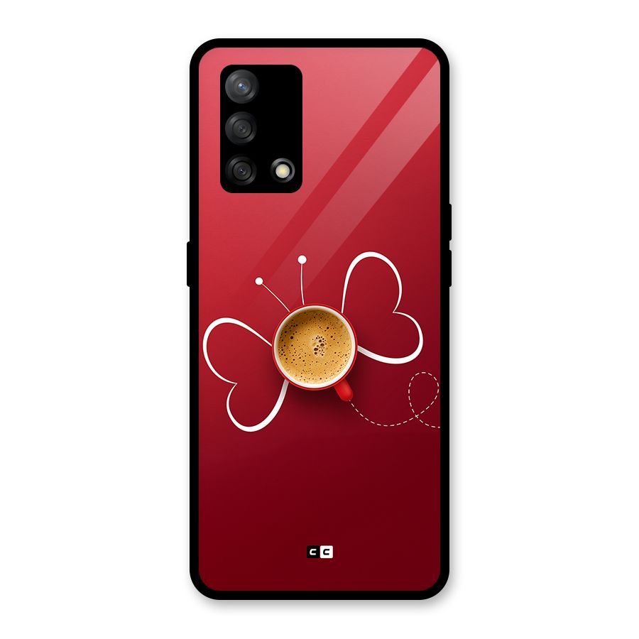 Flying Tea Glass Back Case for Oppo F19s