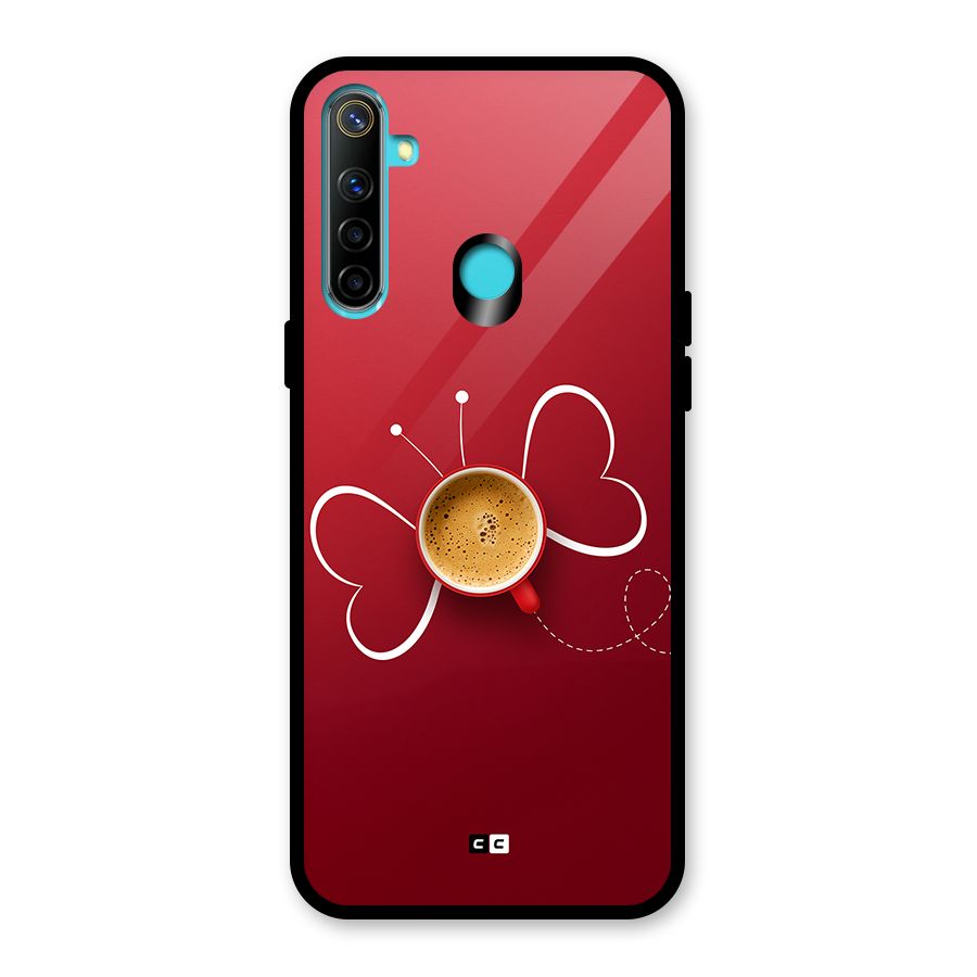 Flying Tea Glass Back Case for Realme 5i