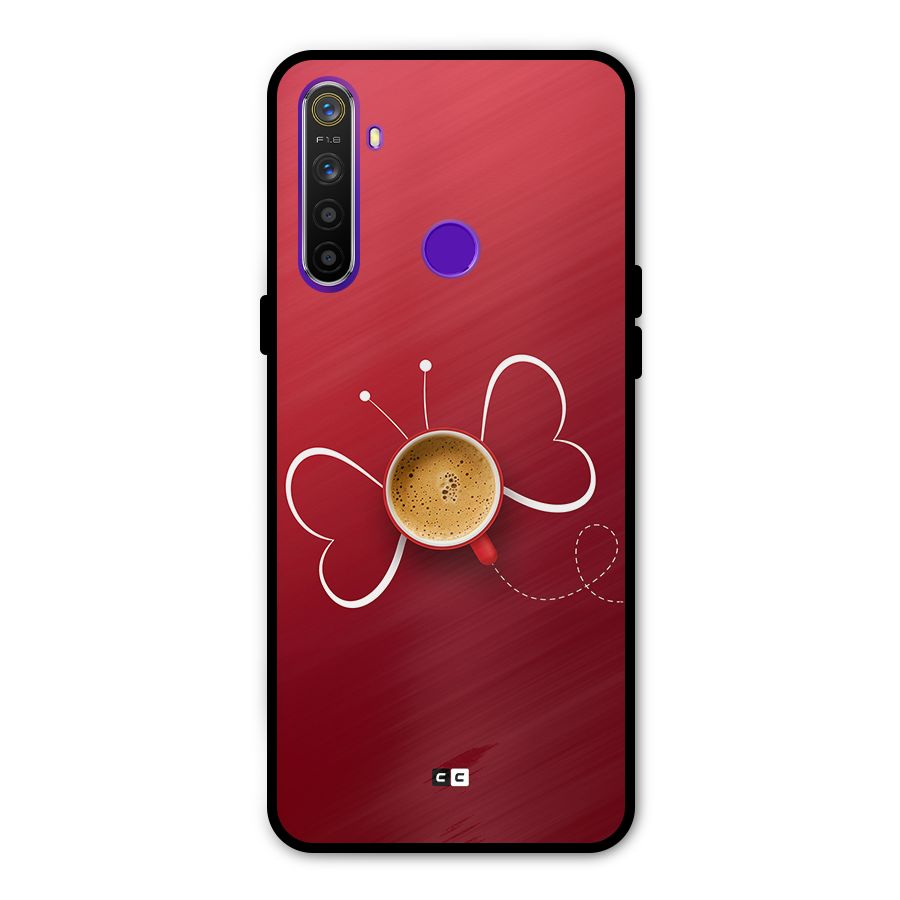 Flying Tea Glass Back Case for Realme 5s