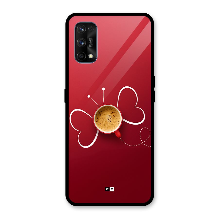 Flying Tea Glass Back Case for Realme 7 Pro