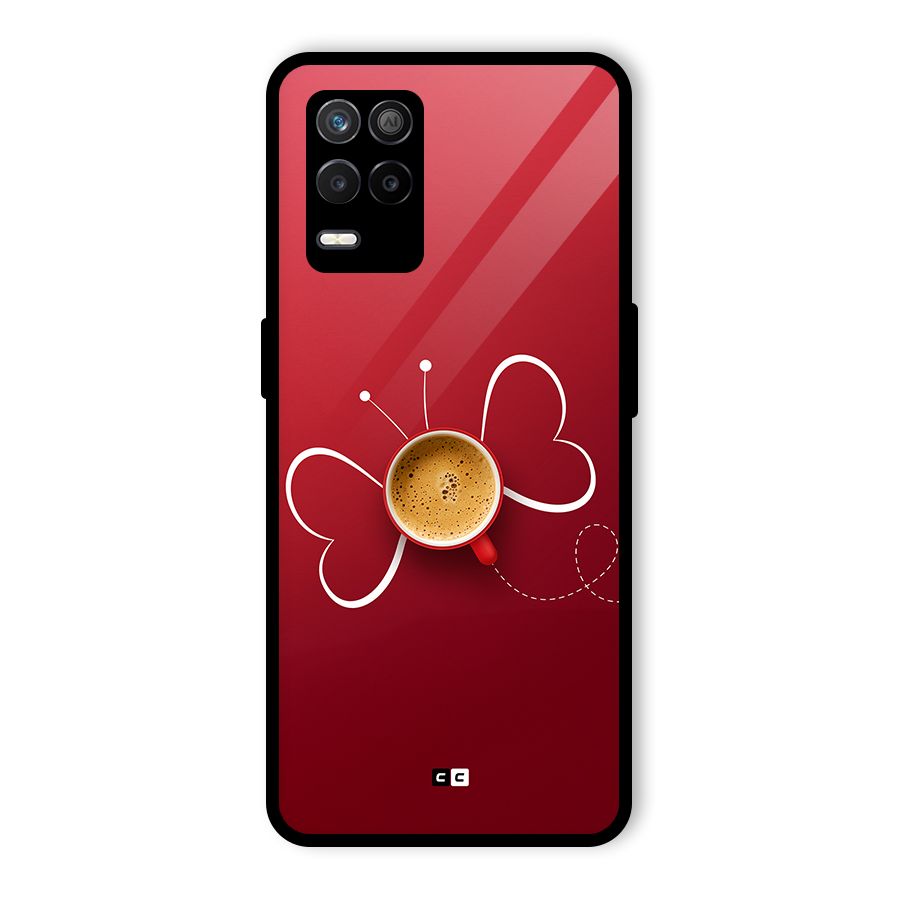 Flying Tea Glass Back Case for Realme 8s 5G