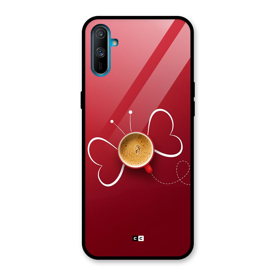Flying Tea Glass Back Case for Realme C3