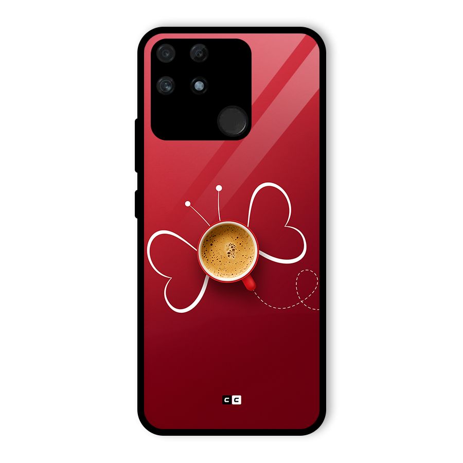 Flying Tea Glass Back Case for Realme Narzo 50A