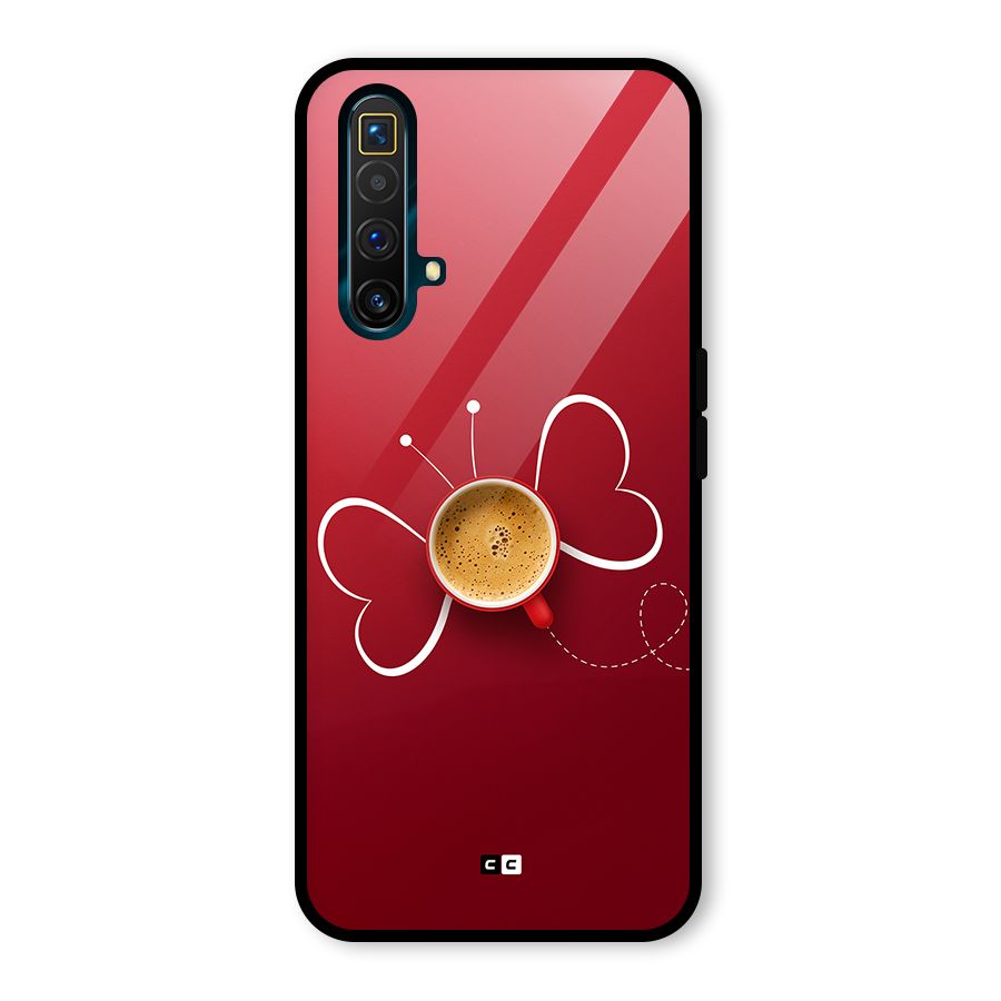 Flying Tea Glass Back Case for Realme X3 SuperZoom