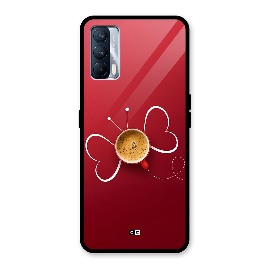 Flying Tea Glass Back Case for Realme X7