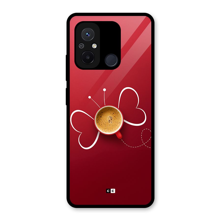 Flying Tea Glass Back Case for Redmi 12C
