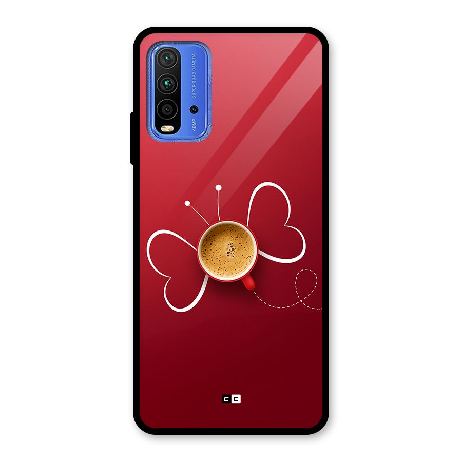 Flying Tea Glass Back Case for Redmi 9 Power