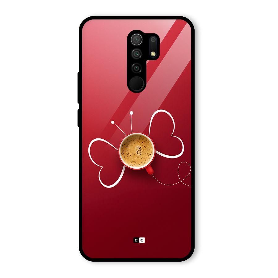 Flying Tea Glass Back Case for Redmi 9 Prime