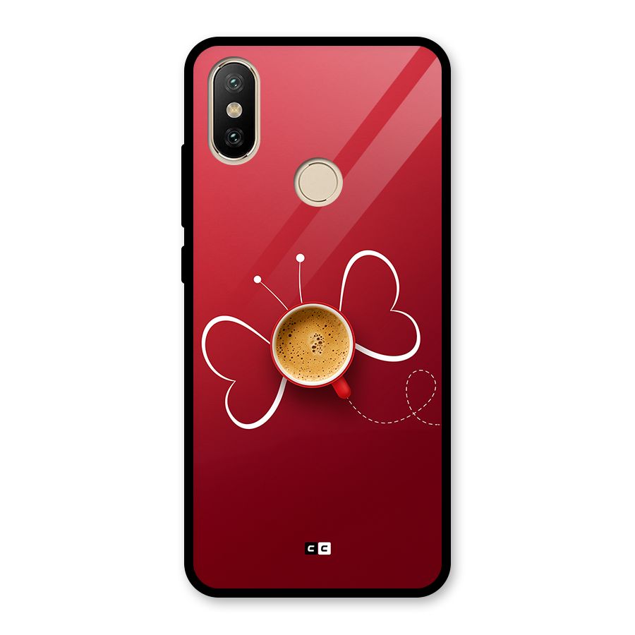 Flying Tea Glass Back Case for Redmi A2