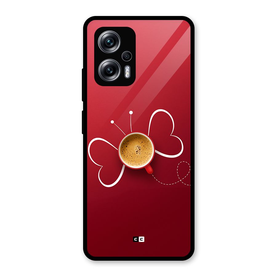 Flying Tea Glass Back Case for Redmi K50i