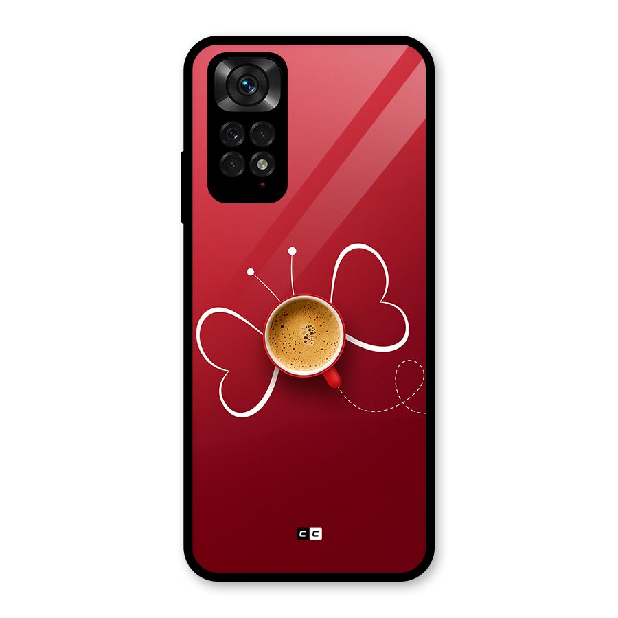 Flying Tea Glass Back Case for Redmi Note 11S