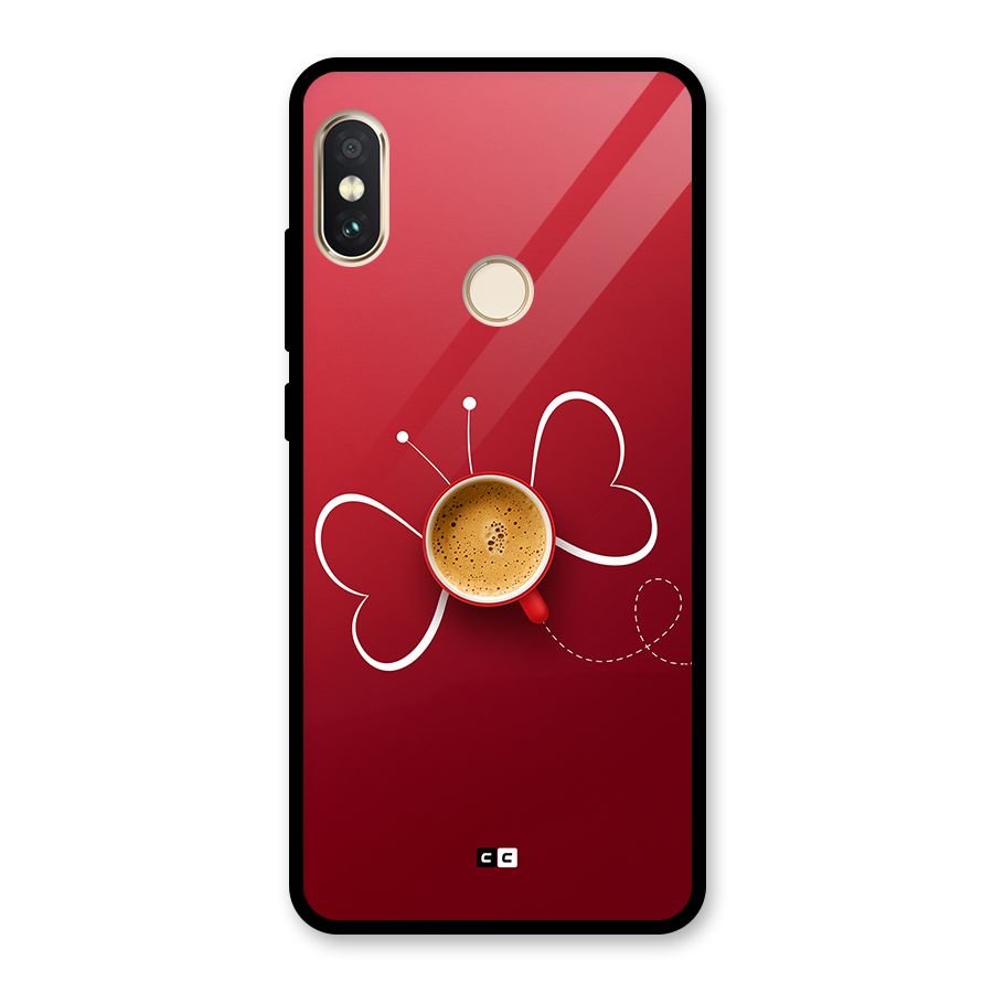 Flying Tea Glass Back Case for Redmi Note 5 Pro