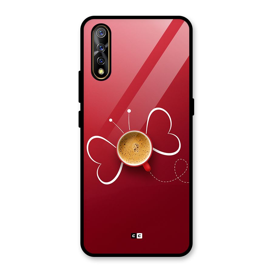 Flying Tea Glass Back Case for Vivo S1