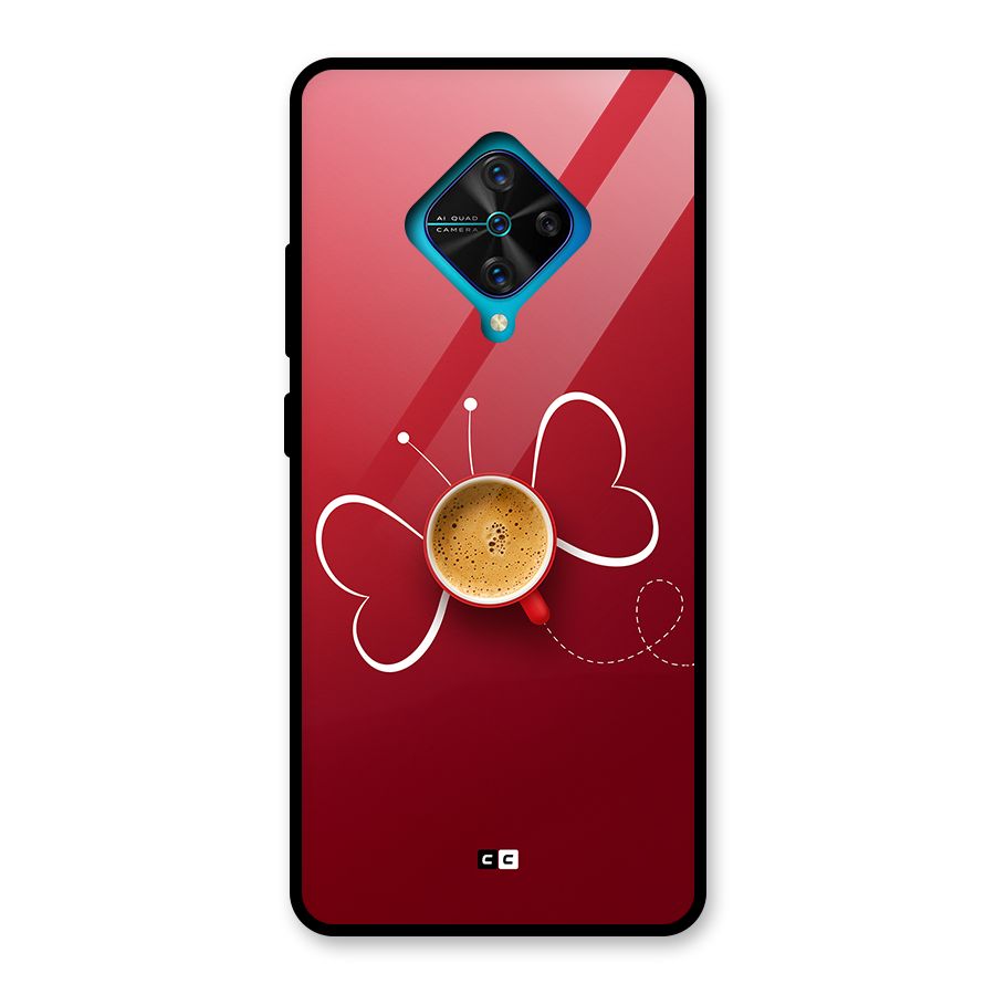 Flying Tea Glass Back Case for Vivo S1 Pro