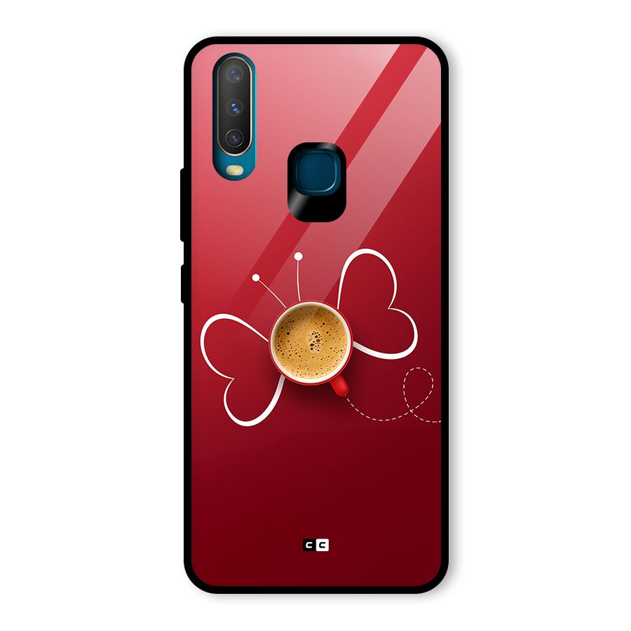 Flying Tea Glass Back Case for Vivo Y17