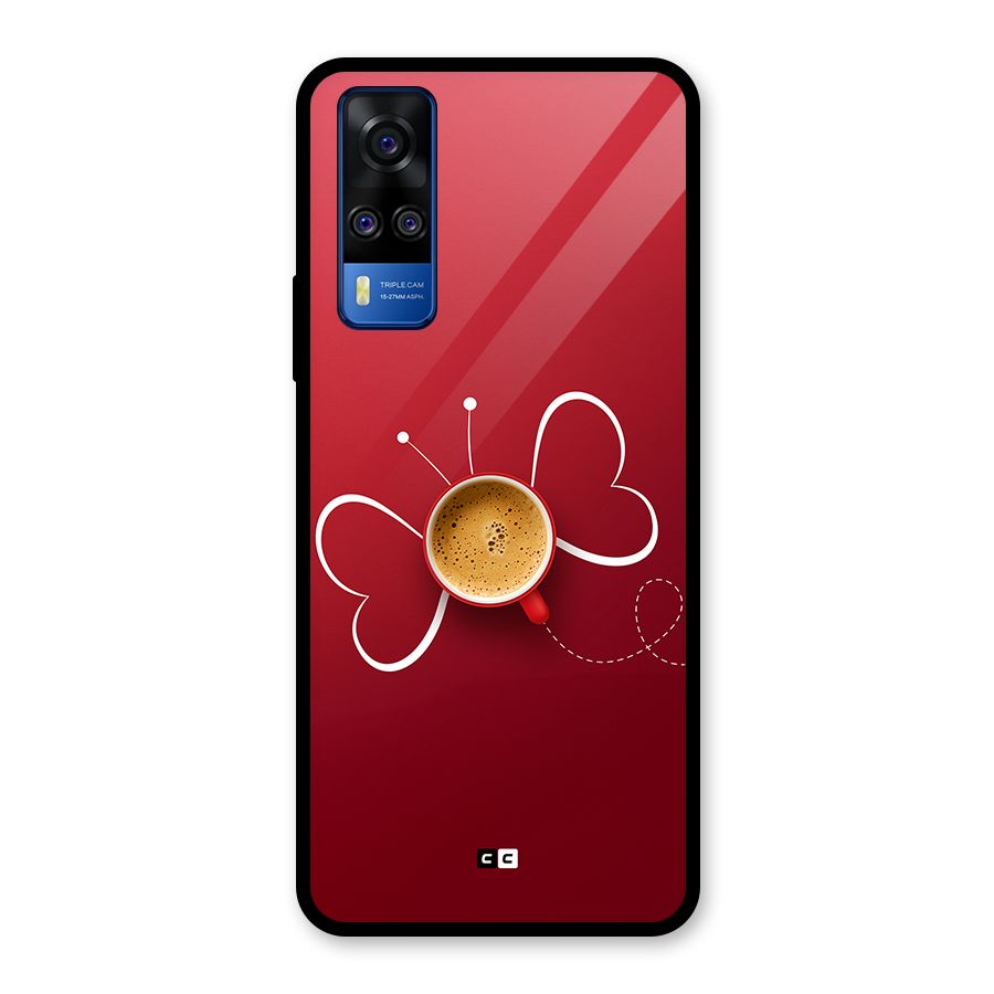 Flying Tea Glass Back Case for Vivo Y31