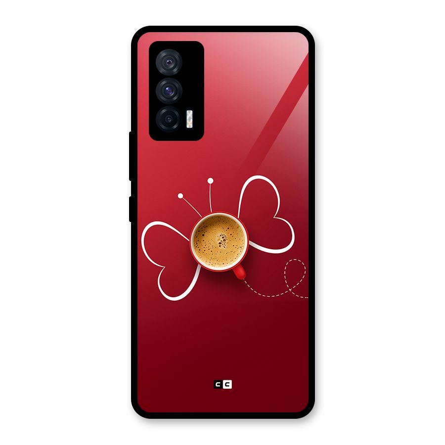 Flying Tea Glass Back Case for Vivo iQOO 7 5G
