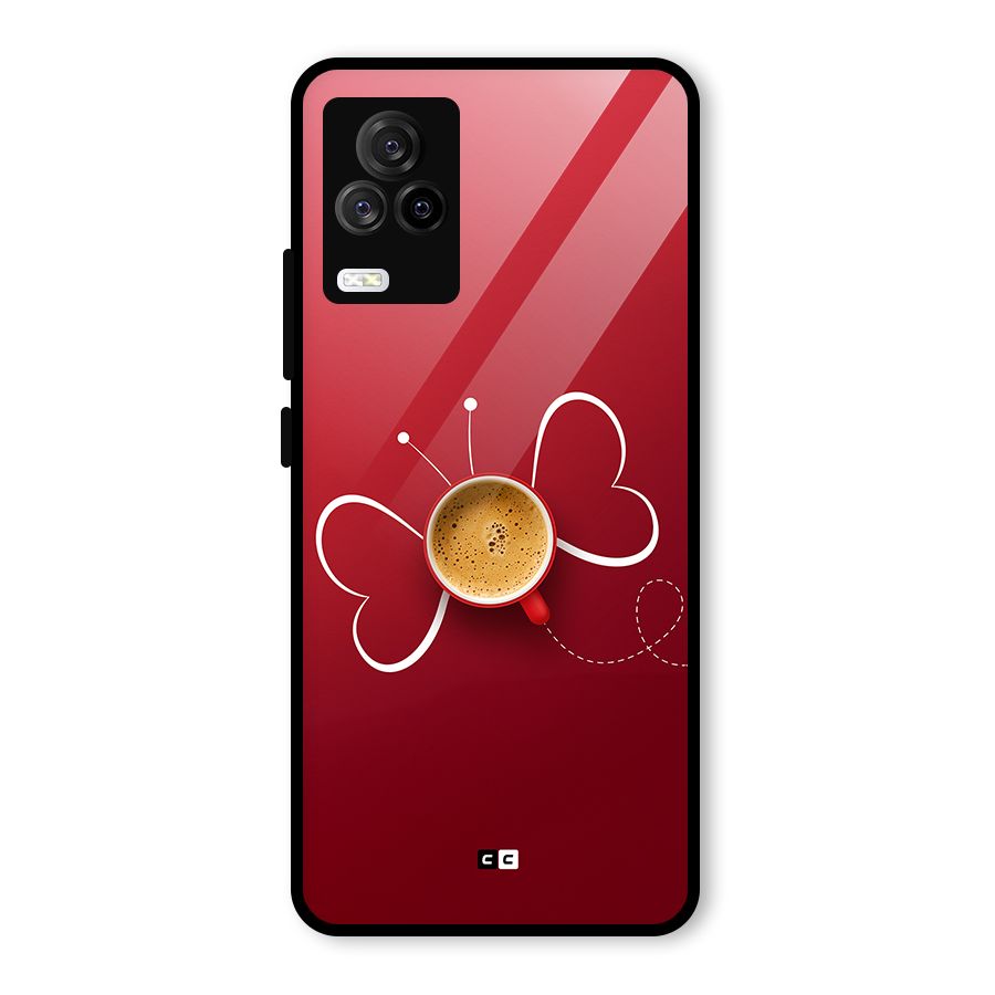 Flying Tea Glass Back Case for Vivo iQOO 7 Legend 5G