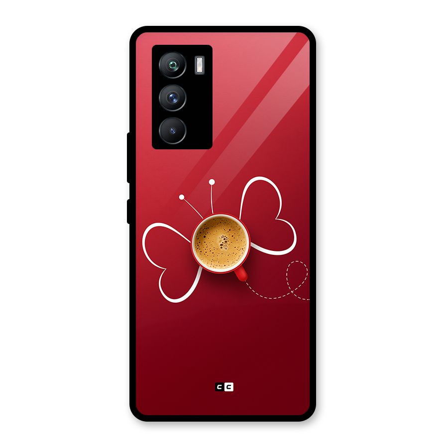 Flying Tea Glass Back Case for Vivo iQOO 9 SE