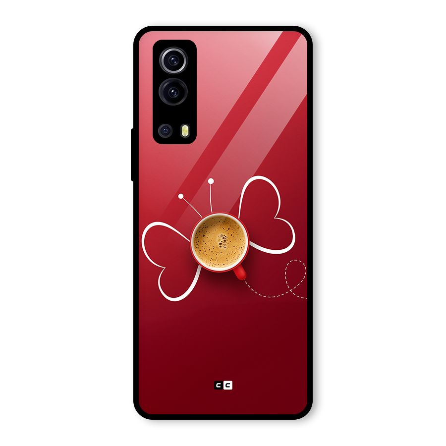 Flying Tea Glass Back Case for Vivo iQOO Z3