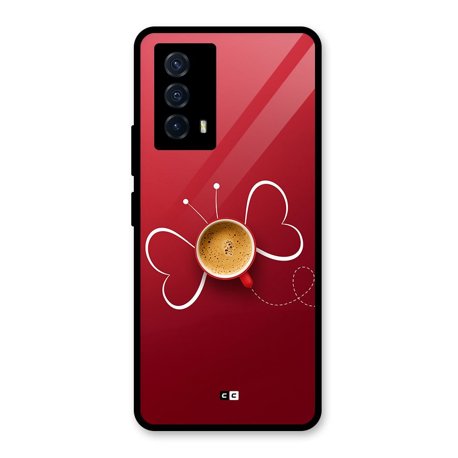 Flying Tea Glass Back Case for Vivo iQOO Z5