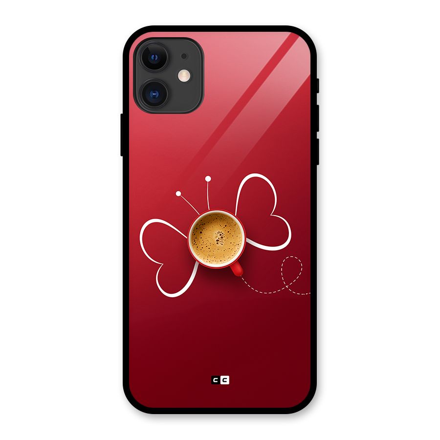 Flying Tea Glass Back Case for iPhone 11