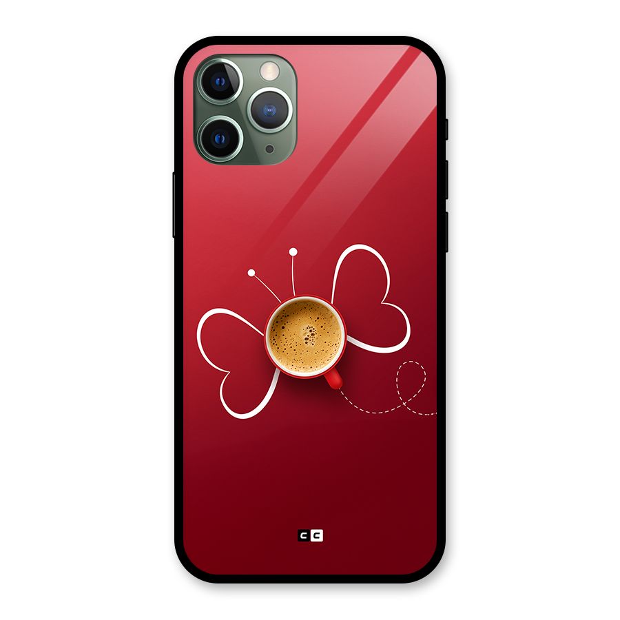 Flying Tea Glass Back Case for iPhone 11 Pro