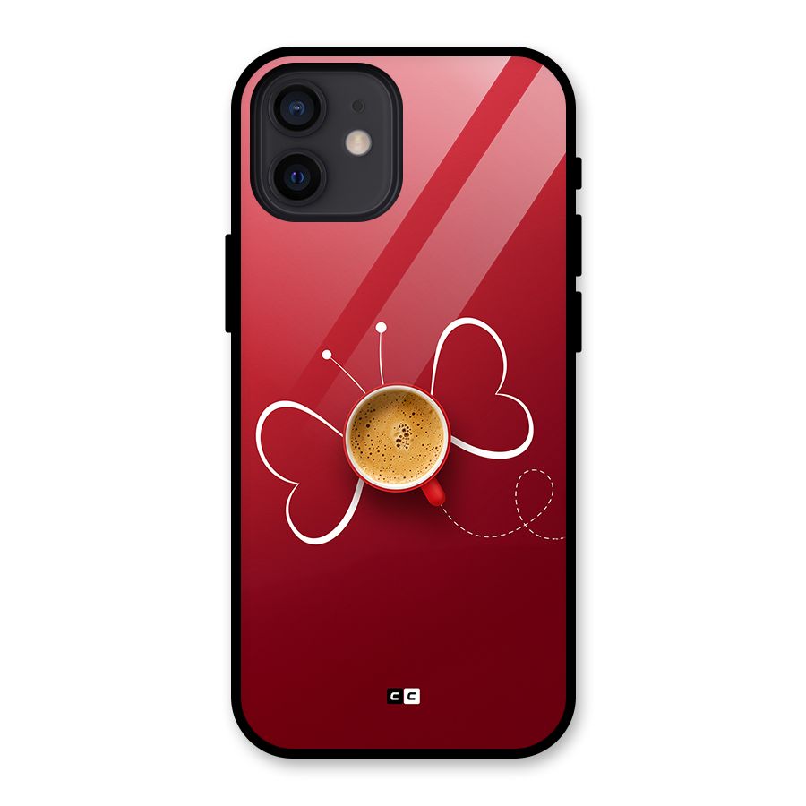 Flying Tea Glass Back Case for iPhone 12