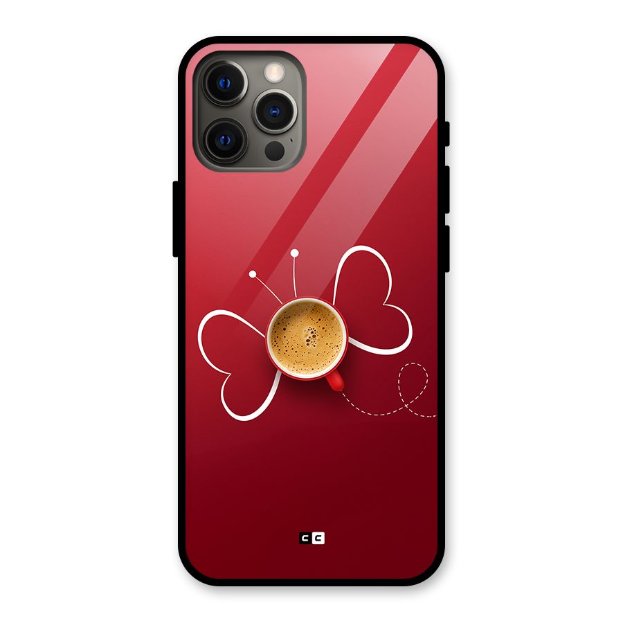 Flying Tea Glass Back Case for iPhone 12 Pro Max