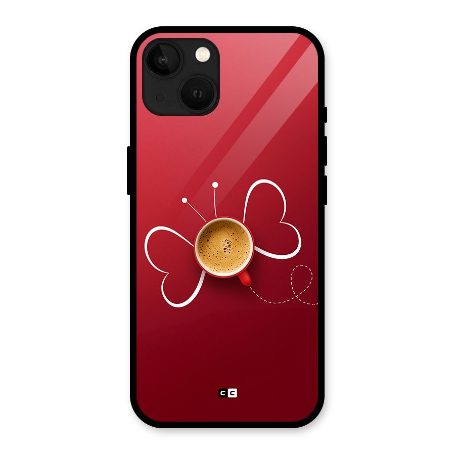 Flying Tea Glass Back Case for iPhone 13