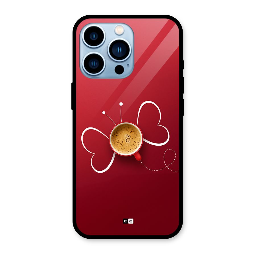 Flying Tea Glass Back Case for iPhone 13 Pro