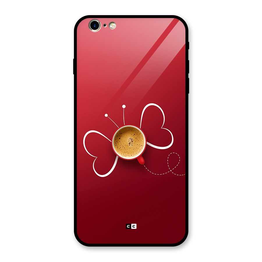 Flying Tea Glass Back Case for iPhone 6 Plus 6S Plus
