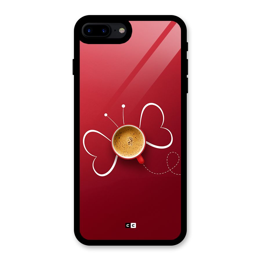 Flying Tea Glass Back Case for iPhone 7 Plus